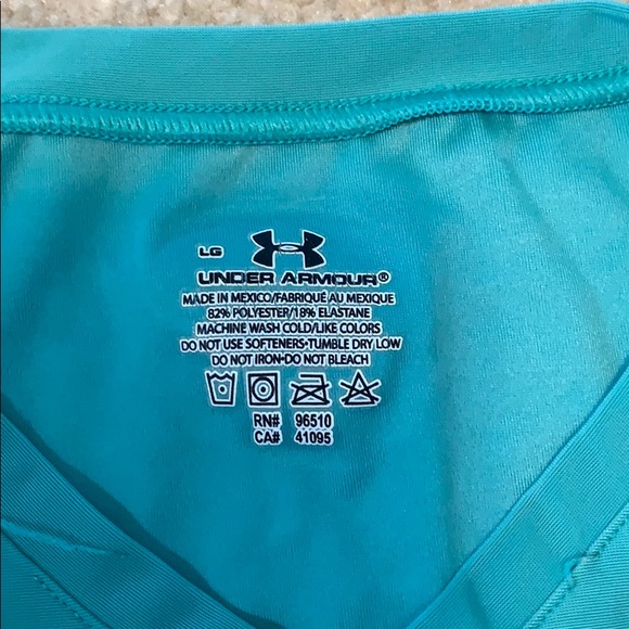 Teal under armour work out shirt - Picture 2 of 2